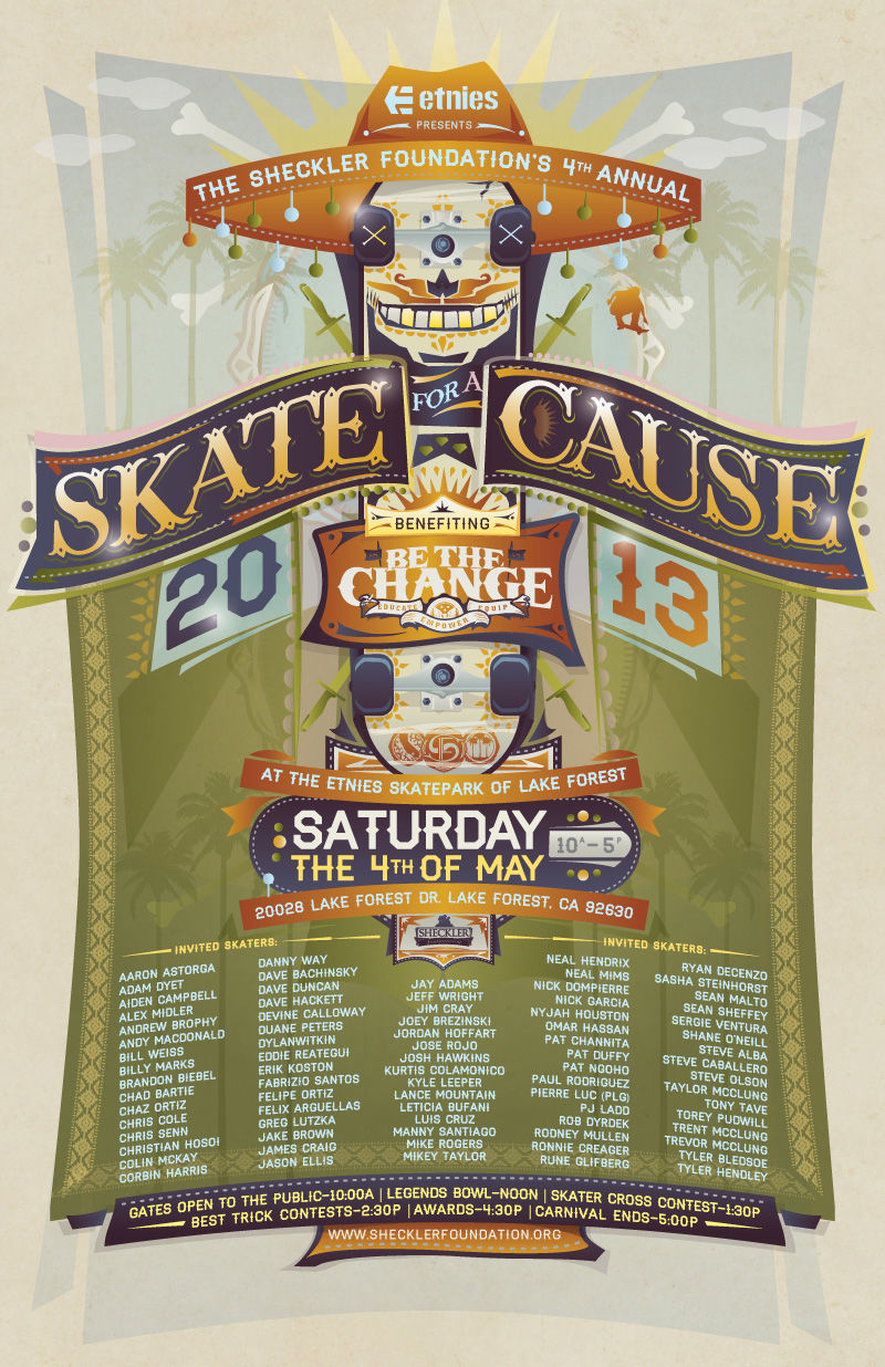 ETNIES presents The Sheckler Foundation's 4th Annual SKATE FOR A CAUSE